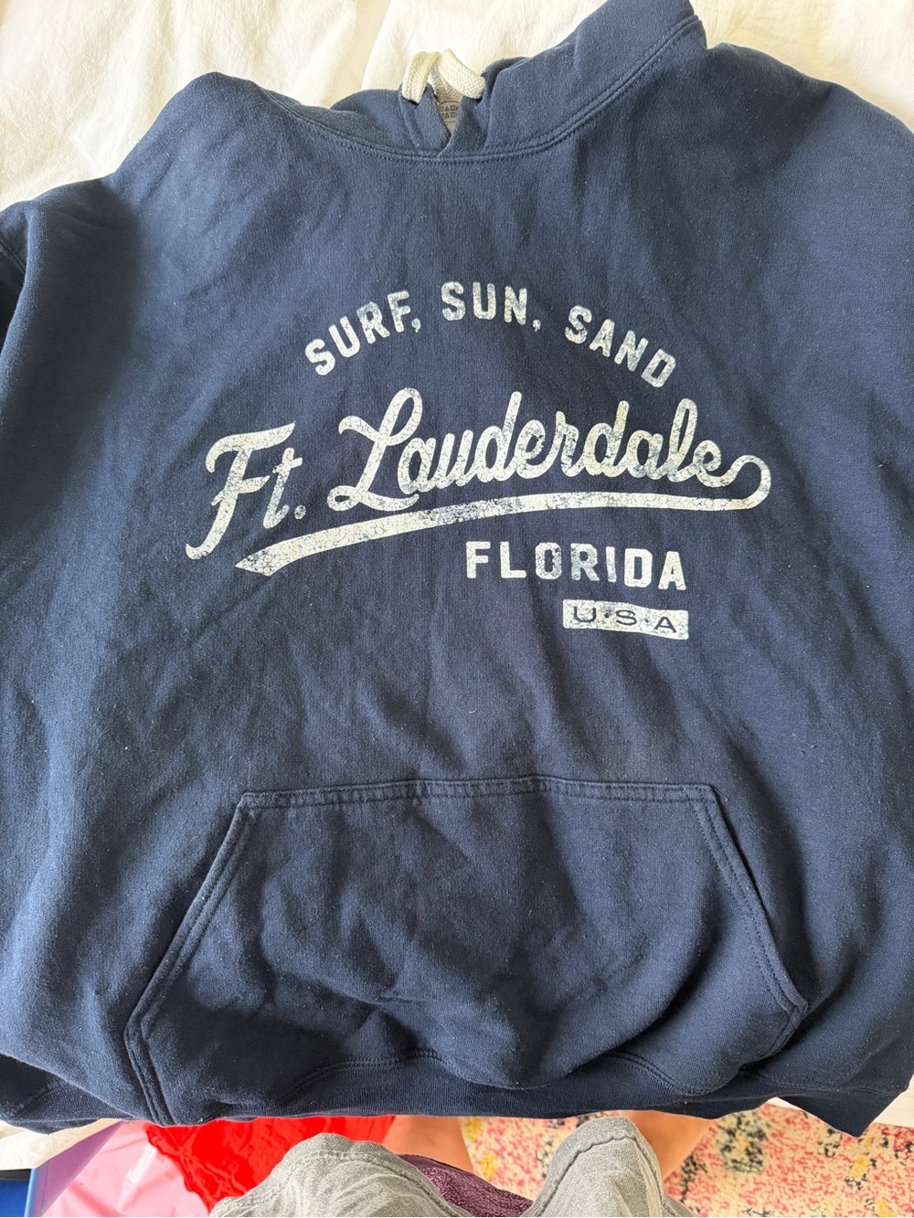 Gildan Navy Ft. Lauderdale Graphic Pullover Hoodie